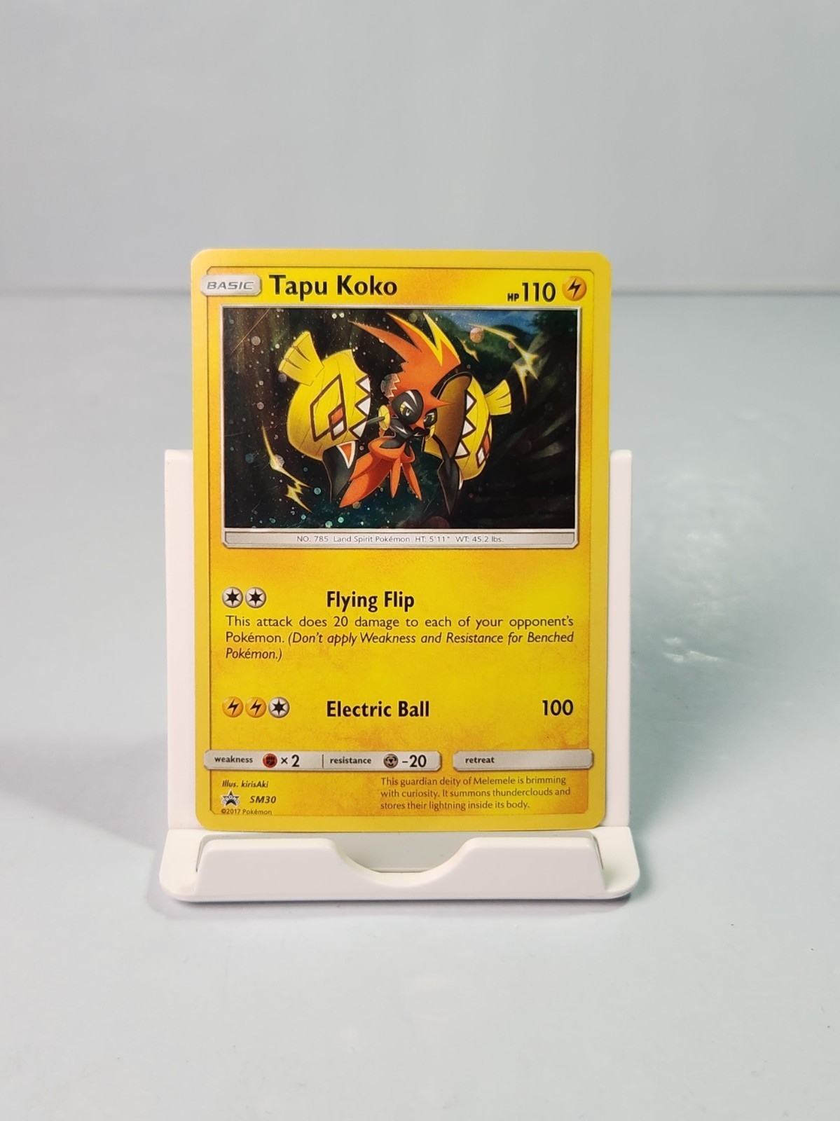 Tapu Koko SM30 Cosmo Holo Sun & Moon Black Star Promo Pokemon