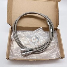 Left Right Stainless Steel Extended Brake Lines For 99-07 Silverado Sierra 1500