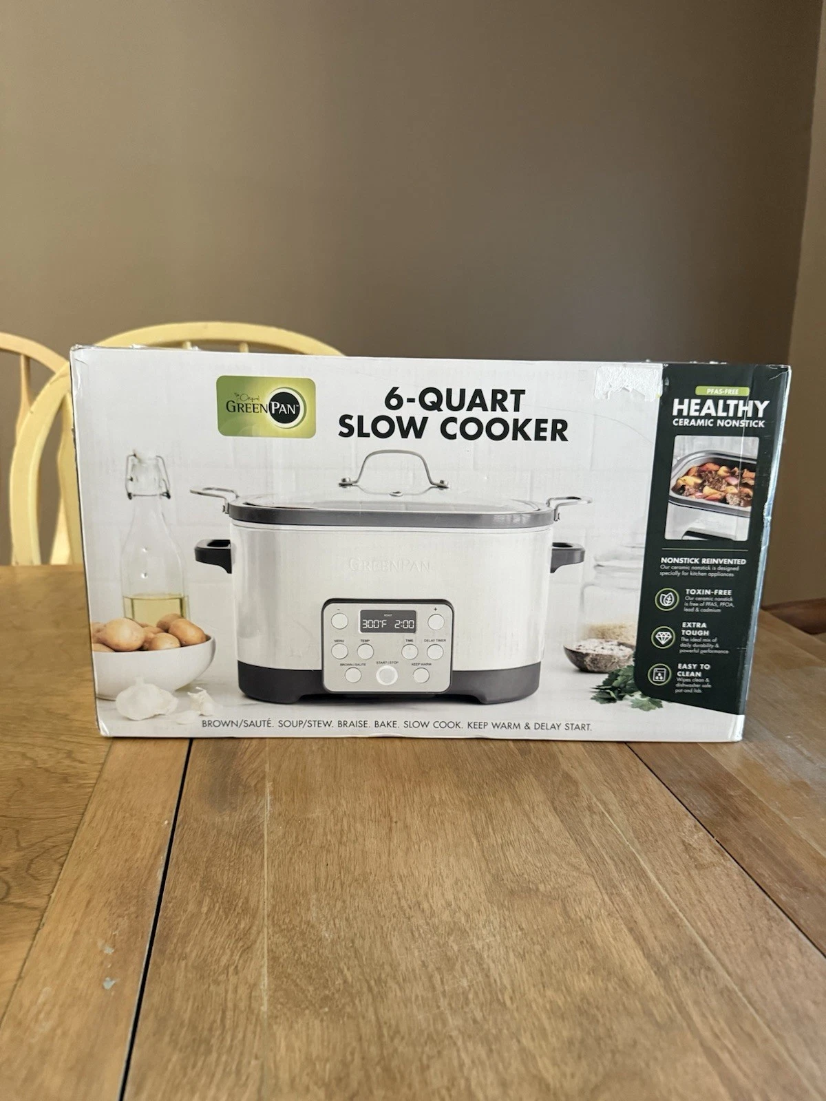 NEW GreenPan Electric 6QT Slow Cooker