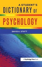Image of A Student's Dictionary of Psychology - 9781841693415