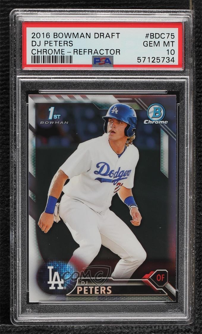 2016 Bowman BOWMAN DRAFT Refractor #BDC75 Dj Peters front