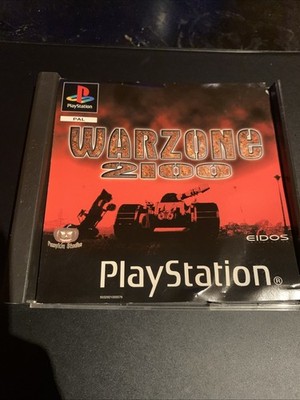 Warzone 2100  | PlayStation 1 Spiel & Anleitung Hülle Beschädigt