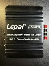 LEPY LP-168HA Super Bass Mosfet 2.1 Channel Power Amp. *With Power Adapter