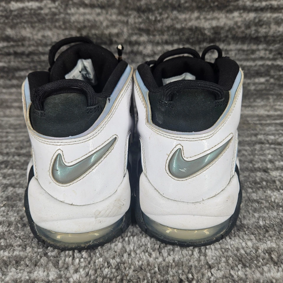 Nike Air More Uptempo (GS) Negro Blanco Tenis de Baloncesto Zapatos Niños Talla 7Y Foto 3 de 4