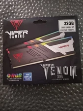 NEW: Patriot Viper Venom 32GB (2 x 16GB) PC5-57600 (DDR5-7200) UDIMM Memory...