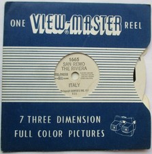 VIEW MASTER TARCZA OBRAZU 3D - 1665 - SAN REMO - THE RIVIERA | WŁOCHY