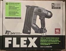 Flex FX4511-Z 18 -Gauge 1/4-in Narrow crown Finish Stapler (Tool Only) New!