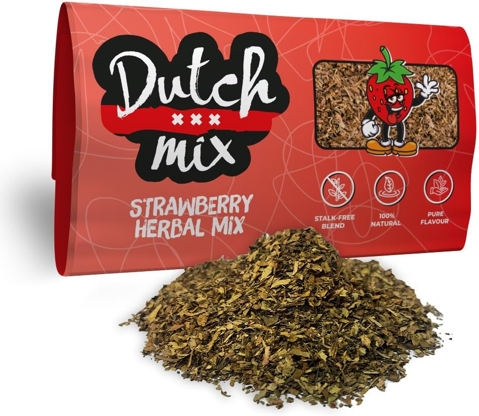 Dutch Mix Strawberry - Stalk-free & Natural - 30g Quality Herbal Mix - Amsterdam