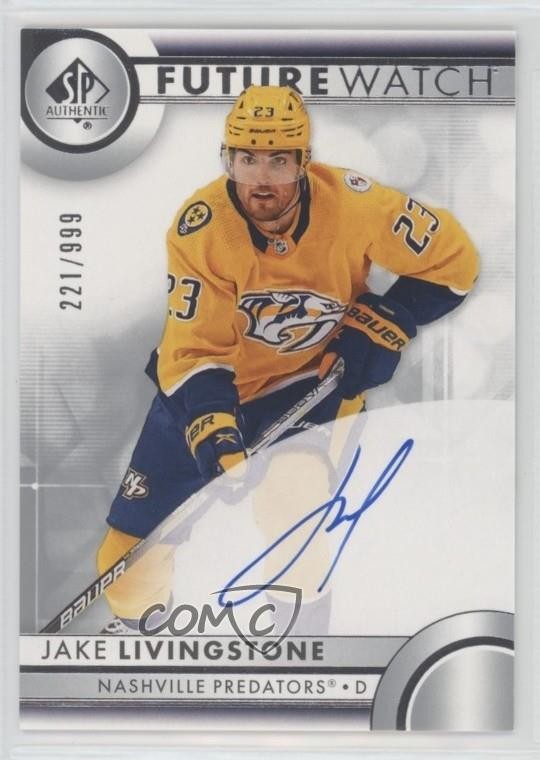 2023-24 SP Authentic Auto Future Watch 221/999 Jake Livingstone #149 Auto av1