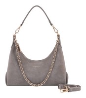Seidenfelt Manufaktur Rena Midi Hobo Bag Schultertasche Grey Grau
