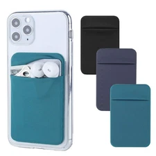 Cell Phone Card Holder - Stick-On Wallet Pocket for Credit Cards  IDs