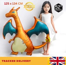 Pokemon Charizard Giant 52" Foil Balloon Kids Cartoon Party Decoration Birthday