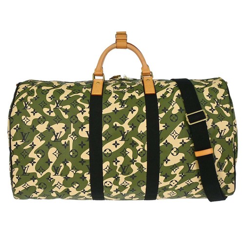 Louis Vuitton Monogramouflage Keepall Bandouliere 55 M95774 MB2058 187949
