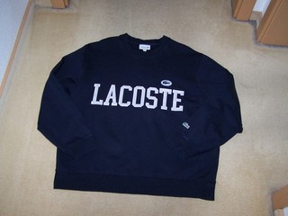 Herren Marken / Designer Sweatshirt original von LACOSTE Gr. 7 XXL Nachtblau