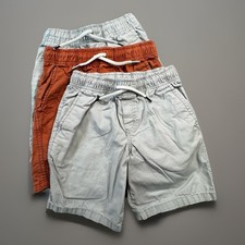 Cat Jack Boys Shorts Lot Size Small 6/7 Elastic Waist Khaki Casual -699