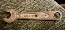 Vintage Indestro Wrench 1/2 Open End  & 7/16 Boxed End