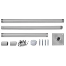 Shade Sail Pole 10Ft Backyard with Pole Bracket Clamp Powder Awning Deck Patio