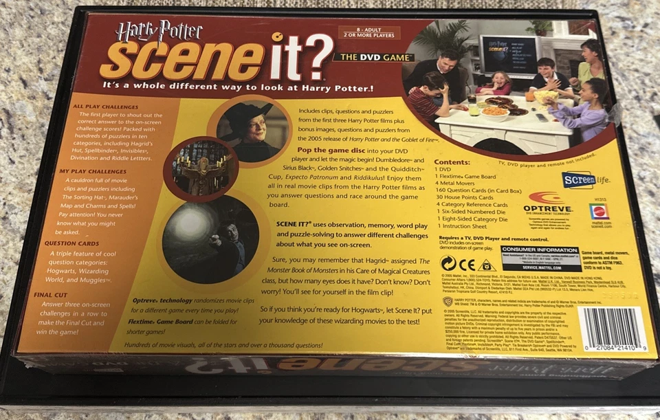 Harry Potter SCENE IT?  The DVD Game 2005 ~ NEW  SEALED - Image 2 of 4