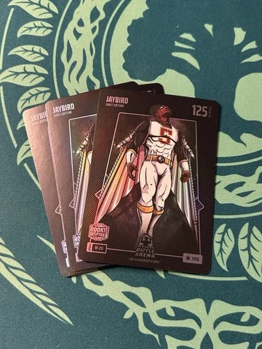 3 Jayden Daniels JAYBIRD Steel Foil Bo Jackson Battle Arena Update 2025 Rookie
