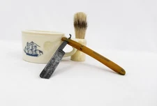 Dubl Duck Pearlduck Special No.1 Straight Razor – Solingen Germany--VTG