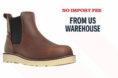 Danner 6  Bull Run Chelsea Work Boots for Men - Oiled Full-Grain Leather Upper w