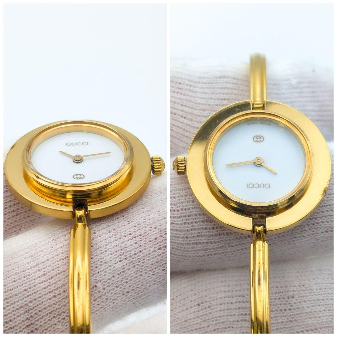 GUCCI スクエア ゴールド インターロッキング レディース腕時計 1551 GUCCI CHANGE BEZEL 1100-L WOMEN WATCH 12 COLORS WITH PAPERS & ORIG
