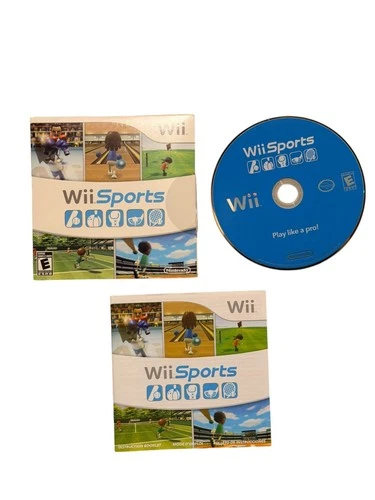 Wii Sports (Nintendo Wii 2006) Game Complete w/ Cardboard Sleeve & Manual CIB