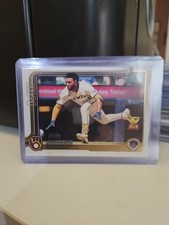 2025 Topps Series 2 Jackson Chourio #376 All-Star Rookie Gold Cup Brewers