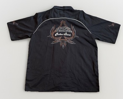 Classic Mens XL Harley Davidson Performance Black Button-down Shirt
