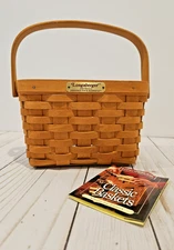 Vintage Longaberger 1997 Dresden Tour Basket II with Plastic Protector