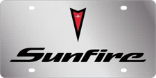 Eurosport Daytona 1835-1 Stainless License Plate Pontiac Sunfire Logo