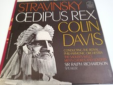 Stravinsky Oedipus Rex Ralph Richardson Colin Davis Plus Insert
