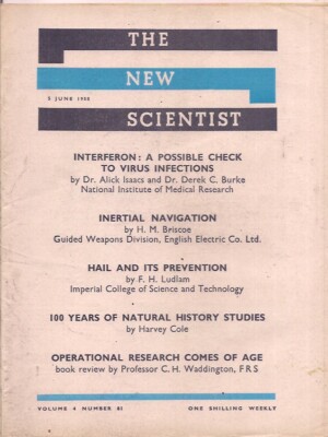 New Scientist-5 june 1958-INTERFERON:A POSSIBLE CHECK TO VIRUS INFECTIONS.