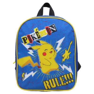 Sac à Dos Cartable Bleu Pokémon Pikachu 30 cm - Photo 1/3