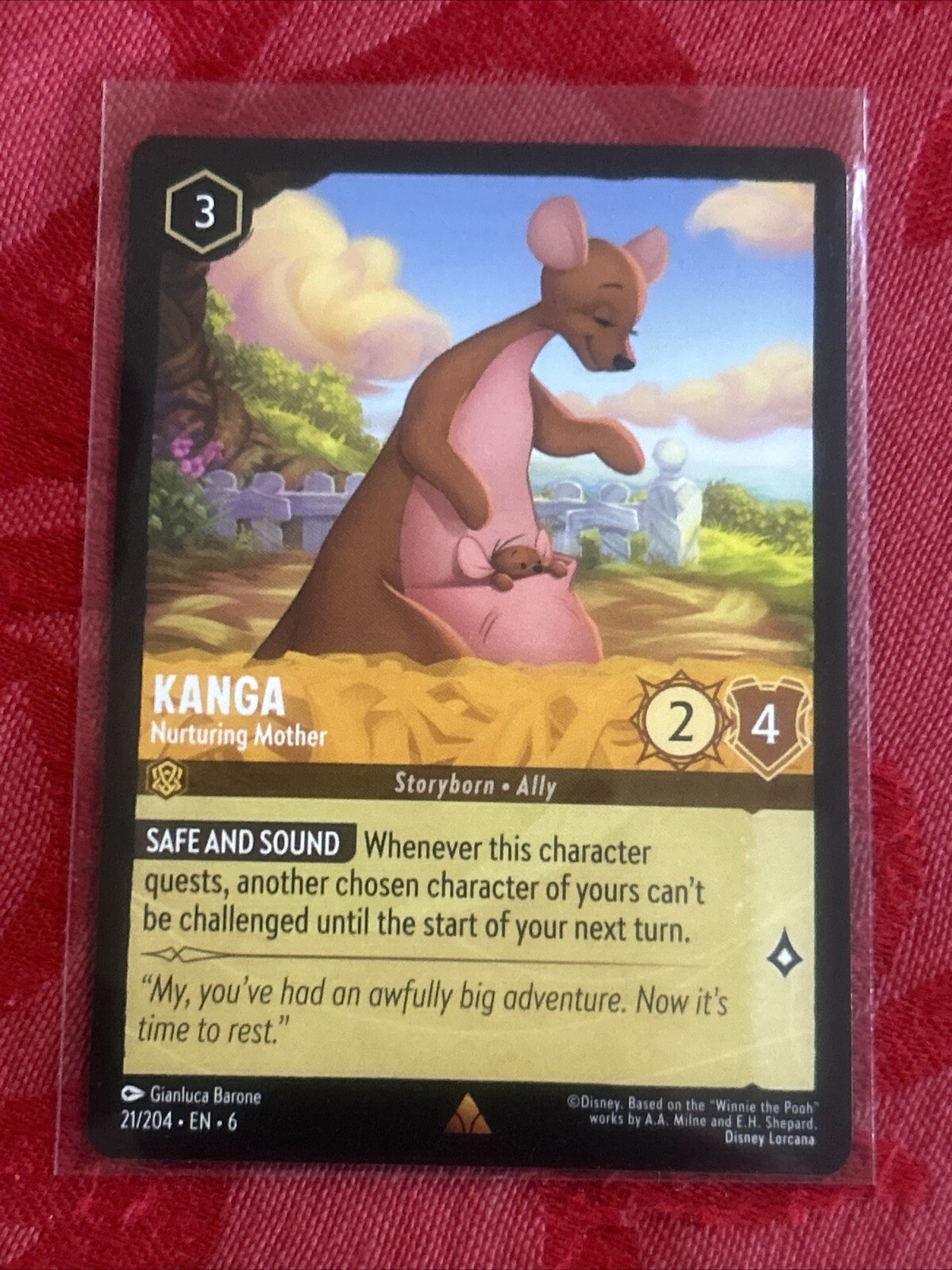 Disney Lorcana Azurite Sea - Kanga - Nurturing Mother | 21/204 | NM | Rare