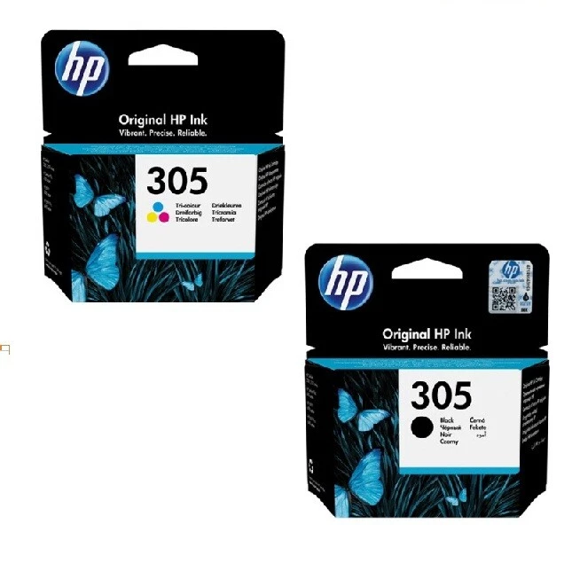 Cartouches d'encre HP 305 ORIGINAL pour HP Deskjet plus ENVY 1210 1212 1255 305