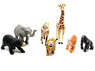 Jumbo Animals Learning Resources 5 Jungle and 2 Forest Animals  Home School 