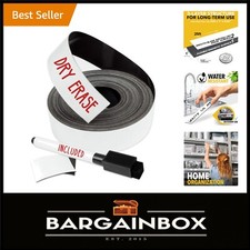 25ft Magnetic Tape Roll - Writable Erasable Strips for Whiteboards and Crafts