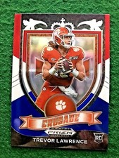 2021 Prizm Crusade #161 Red White & Blue Trevor Lawrence Jacksonville Jaguars