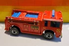 Vintage 1976 Hot Wheels Fire Eater Fire Truck Blackwall Die Cast 1/64 Hong Kong