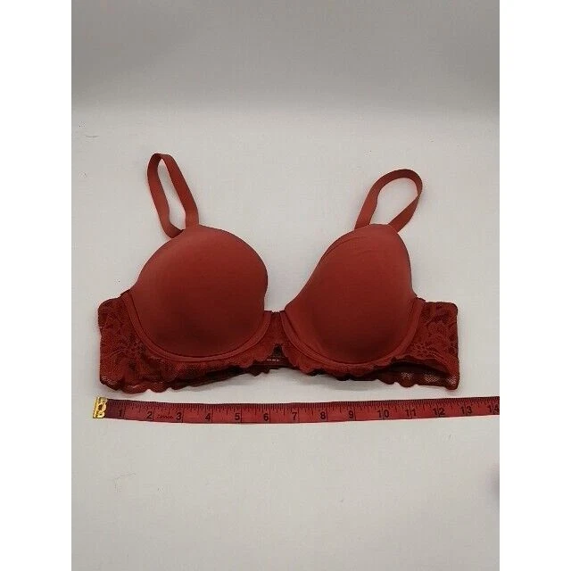 Sujetador No Boundaries para mujer rojo 36B con aros acolchado correas ajustables cierre trasero Foto 3 de 4