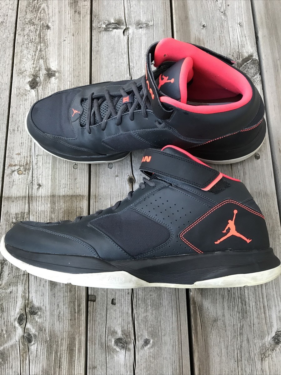 Nike 616362-022 Mens JORDAN BCT MID 2 Sz 16 Anthracite/ Infrared