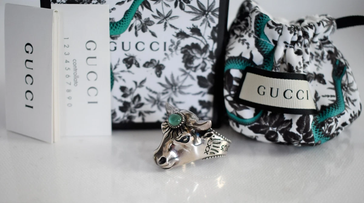 Gucci wolf shop ring