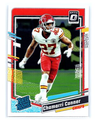 2023 Donruss Optic Football #255 Chamarri Conners Rated Rookie Chiefs