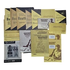 Vintage Lot 20 Heathkit Assembly User Manuals...