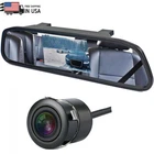 4.3'' Car Mirror Monitor Rear View Backup HD Camera Night Vision Parking System