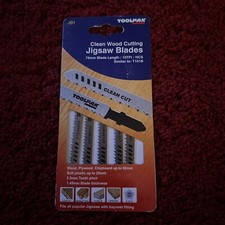 Image of 75MM 10TPI CLEAN CUT JIGSAW BLADES WOOD PACK OF 5