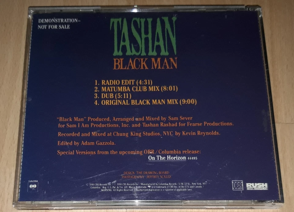 TASHAN - Black Man - Remix US PROMO CD Single R&B Rnb MICHAEL COOPER, ERIC GABLE - Bild 3 von 4