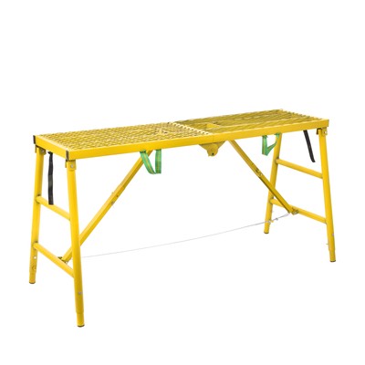 150 x 40cm Folding Scaffolding Platform Work Bench Scaffold Adjustable Height