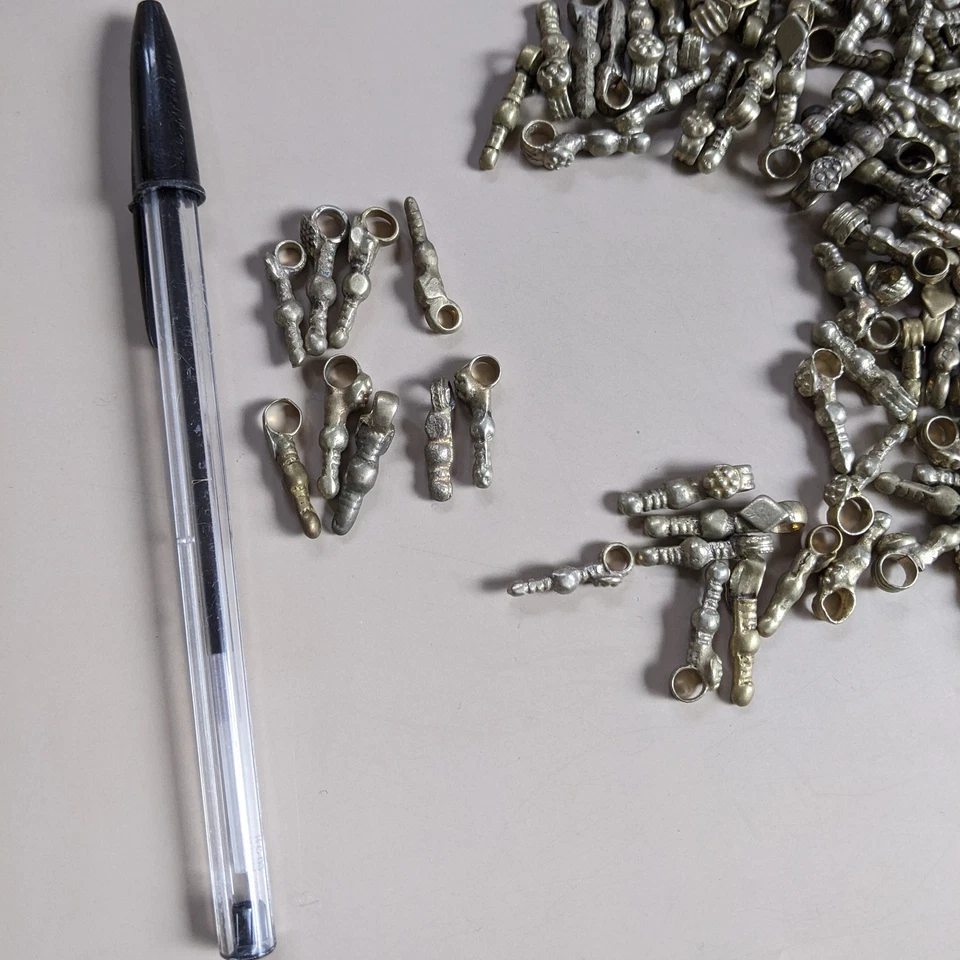 Componentes de dijes tribales Kuchi de latón macizo brotes vintage de una libra (15224) Foto 3 de 4